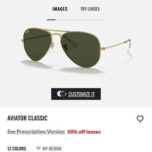 Ray-Ban Classic Aviator (authentic)